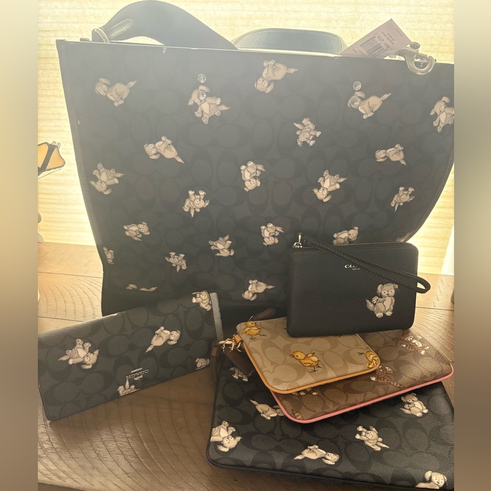 NWT! Coach 6 pc DG beast XXL Women's Bag Set